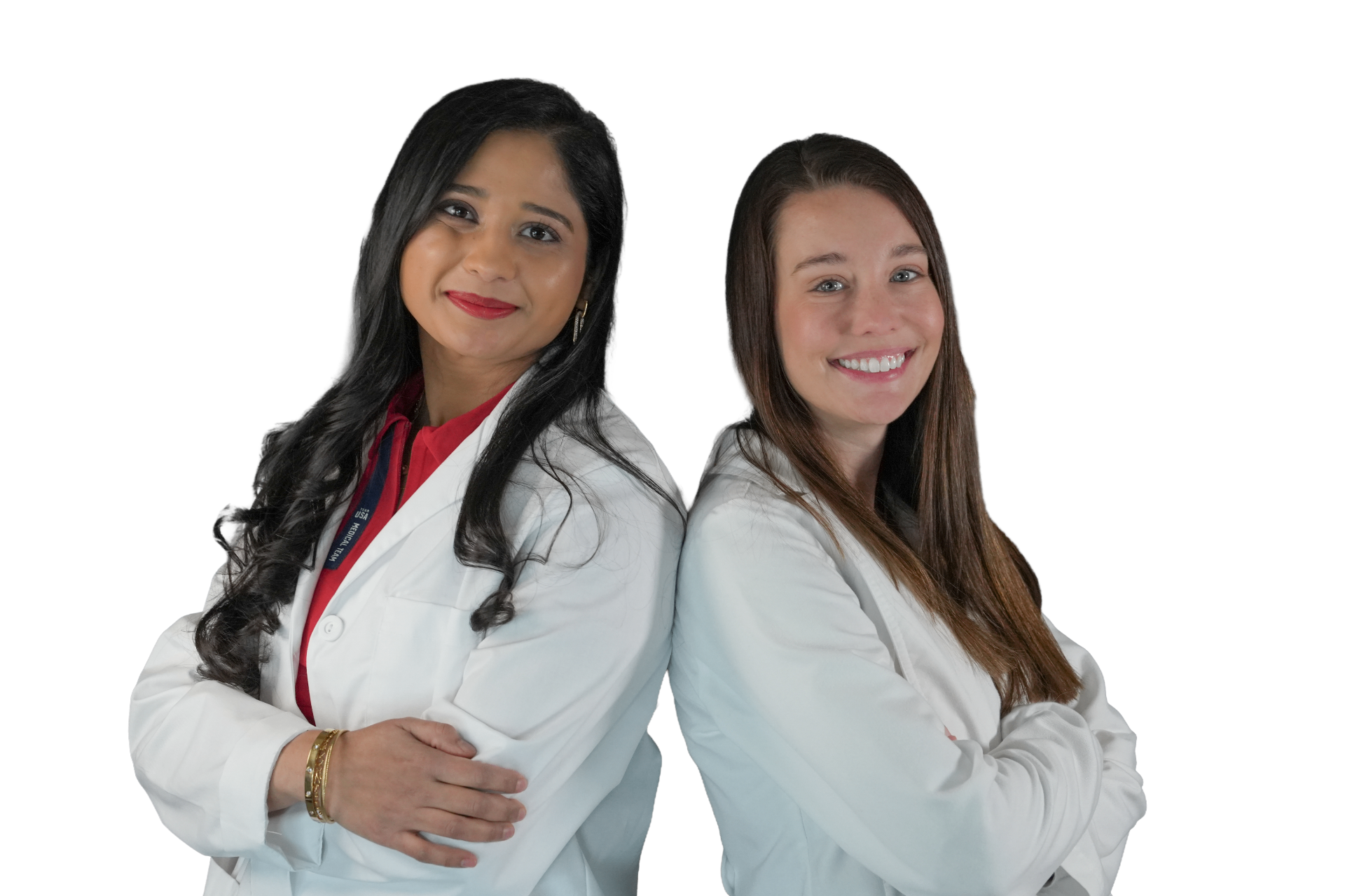 Two veterinarians